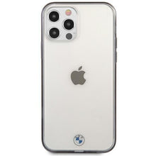 Заредете изображение във визуализатора на галерията – Etui BMW BMHCP12MPCUMRBK iPhone 12/12 Pro transparent hardcase Signature Collection - TopMag
