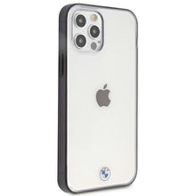 Заредете изображение във визуализатора на галерията – Etui BMW BMHCP12MPCUMRBK iPhone 12/12 Pro transparent hardcase Signature Collection - TopMag
