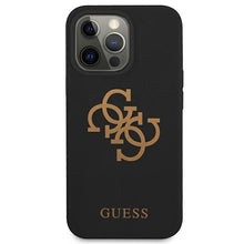Заредете изображение във визуализатора на галерията – Guess GUHCP13LLS4GGBK iPhone 13 Pro / 13 6,1" czarny/black hard case Silicone 4G Logo - TopMag
