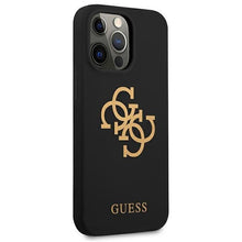 Заредете изображение във визуализатора на галерията – Guess GUHCP13LLS4GGBK iPhone 13 Pro / 13 6,1" czarny/black hard case Silicone 4G Logo - TopMag
