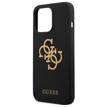 Заредете изображение във визуализатора на галерията – Guess GUHCP13LLS4GGBK iPhone 13 Pro / 13 6,1" czarny/black hard case Silicone 4G Logo - TopMag
