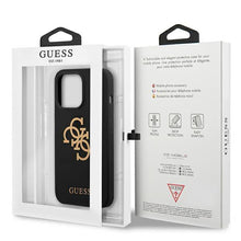 Заредете изображение във визуализатора на галерията – Guess GUHCP13LLS4GGBK iPhone 13 Pro / 13 6,1" czarny/black hard case Silicone 4G Logo - TopMag
