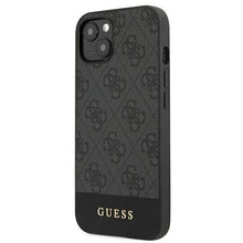 Заредете изображение във визуализатора на галерията – Guess GUHCP13SG4GLGR iPhone 13 mini 5,4" szary/grey hardcase 4G Stripe Collection - TopMag
