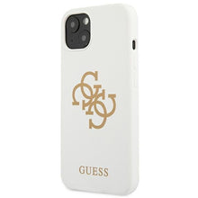 Заредете изображение във визуализатора на галерията – Guess GUHCP13SLS4GGWH iPhone 13 mini 5,4" biały/white hard case Silicone 4G Logo - TopMag
