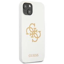 Заредете изображение във визуализатора на галерията – Guess GUHCP13SLS4GGWH iPhone 13 mini 5,4" biały/white hard case Silicone 4G Logo - TopMag
