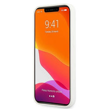 Заредете изображение във визуализатора на галерията – Guess GUHCP13SLS4GGWH iPhone 13 mini 5,4" biały/white hard case Silicone 4G Logo - TopMag
