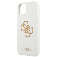 Заредете изображение във визуализатора на галерията – Guess GUHCP13SLS4GGWH iPhone 13 mini 5,4" biały/white hard case Silicone 4G Logo - TopMag
