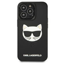 Заредете изображение във визуализатора на галерията – Karl Lagerfeld KLHCP13LCH3DBK 13 Pro / 13 6,1" czarny/black hardcase 3D Rubber Choupette - TopMag
