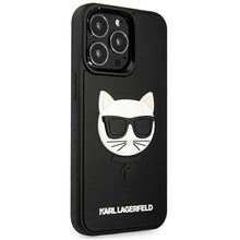 Заредете изображение във визуализатора на галерията – Karl Lagerfeld KLHCP13LCH3DBK 13 Pro / 13 6,1" czarny/black hardcase 3D Rubber Choupette - TopMag
