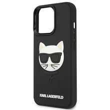 Заредете изображение във визуализатора на галерията – Karl Lagerfeld KLHCP13LCH3DBK 13 Pro / 13 6,1" czarny/black hardcase 3D Rubber Choupette - TopMag

