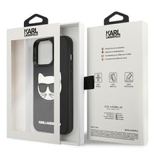 Заредете изображение във визуализатора на галерията – Karl Lagerfeld KLHCP13LCH3DBK 13 Pro / 13 6,1" czarny/black hardcase 3D Rubber Choupette - TopMag
