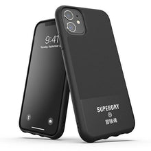 Заредете изображение във визуализатора на галерията – SuperDry Moulded Canvas iPhone 11 Case czarny/black 41547 - TopMag
