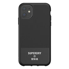 Заредете изображение във визуализатора на галерията – SuperDry Moulded Canvas iPhone 11 Case czarny/black 41547 - TopMag

