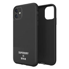 Заредете изображение във визуализатора на галерията – SuperDry Moulded Canvas iPhone 11 Case czarny/black 41547 - TopMag
