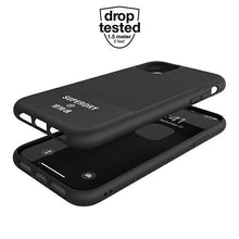 Заредете изображение във визуализатора на галерията – SuperDry Moulded Canvas iPhone 11 Case czarny/black 41547 - TopMag
