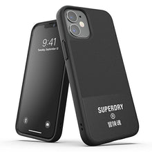 Заредете изображение във визуализатора на галерията – SuperDry Moulded Canvas iPhone 12 mini Case czarny/black 42584 - TopMag

