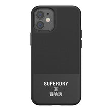 Заредете изображение във визуализатора на галерията – SuperDry Moulded Canvas iPhone 12 mini Case czarny/black 42584 - TopMag
