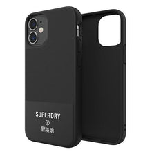 Заредете изображение във визуализатора на галерията – SuperDry Moulded Canvas iPhone 12 mini Case czarny/black 42584 - TopMag
