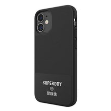Заредете изображение във визуализатора на галерията – SuperDry Moulded Canvas iPhone 12 mini Case czarny/black 42584 - TopMag
