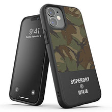 Заредете изображение във визуализатора на галерията – SuperDry Moulded Canvas iPhone 12 mini Case moro/camo 42587 - TopMag
