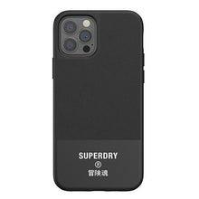 Заредете изображение във визуализатора на галерията – SuperDry Moulded Canvas iPhone 12/12 Pro Case czarny/black 42585 - TopMag
