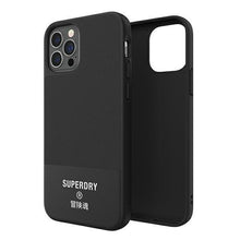 Заредете изображение във визуализатора на галерията – SuperDry Moulded Canvas iPhone 12/12 Pro Case czarny/black 42585 - TopMag
