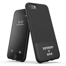 Заредете изображение във визуализатора на галерията – SuperDry Moulded Canvas iPhone 6/6s/7/8/ SE 2020 / SE 2022 Case czarny/black 41539 - TopMag
