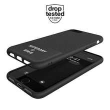 Заредете изображение във визуализатора на галерията – SuperDry Moulded Canvas iPhone 6/6s/7/8/ SE 2020 / SE 2022 Case czarny/black 41539 - TopMag
