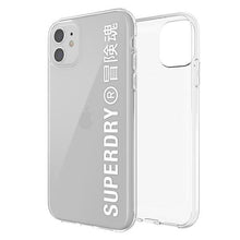 Заредете изображение във визуализатора на галерията – SuperDry Snap iPhone 11 Clear Case biały /white 41578 - TopMag
