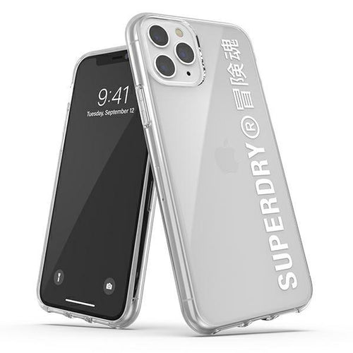 SuperDry Snap iPhone 11 Pro Clear Case biały/white 41579 - TopMag