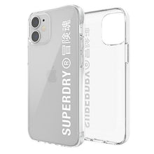 Заредете изображение във визуализатора на галерията – SuperDry Snap iPhone 12 mini Clear Case biały/white 42593 - TopMag
