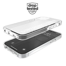 Заредете изображение във визуализатора на галерията – SuperDry Snap iPhone 12 mini Clear Case biały/white 42593 - TopMag
