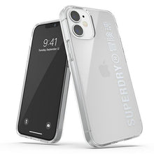 Заредете изображение във визуализатора на галерията – SuperDry Snap iPhone 12 mini Clear Case srebrny/silver 42590 - TopMag
