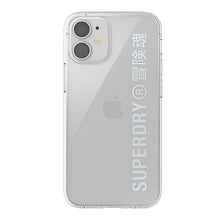Заредете изображение във визуализатора на галерията – SuperDry Snap iPhone 12 mini Clear Case srebrny/silver 42590 - TopMag
