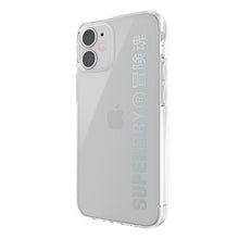 Заредете изображение във визуализатора на галерията – SuperDry Snap iPhone 12 mini Clear Case srebrny/silver 42590 - TopMag
