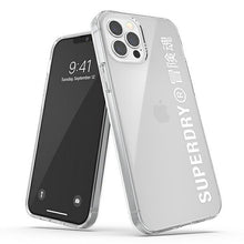 Заредете изображение във визуализатора на галерията – SuperDry Snap iPhone 12 Pro Max Clear Ca se biały/white 42597 - TopMag
