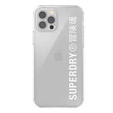 Заредете изображение във визуализатора на галерията – SuperDry Snap iPhone 12 Pro Max Clear Ca se biały/white 42597 - TopMag
