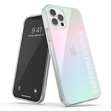 Заредете изображение във визуализатора на галерията – SuperDry Snap iPhone 12/12 Pro Clear Cas e Gradient 42599 - TopMag
