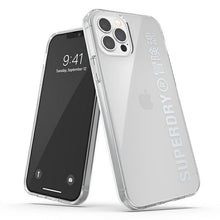 Заредете изображение във визуализатора на галерията – SuperDry Snap iPhone 12/12 Pro Clear Cas e srebrny/silver 42591 - TopMag
