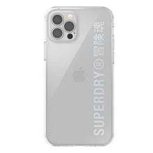 Заредете изображение във визуализатора на галерията – SuperDry Snap iPhone 12/12 Pro Clear Cas e srebrny/silver 42591 - TopMag
