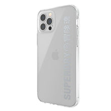 Заредете изображение във визуализатора на галерията – SuperDry Snap iPhone 12/12 Pro Clear Cas e srebrny/silver 42591 - TopMag
