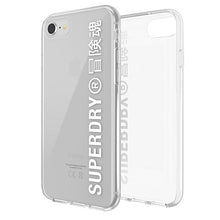 Заредете изображение във визуализатора на галерията – SuperDry Snap iPhone 6/6s/7/8/SE 2020 / SE 2022 Clear Case biały/white 41573 - TopMag
