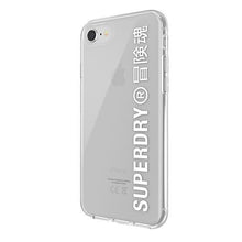 Заредете изображение във визуализатора на галерията – SuperDry Snap iPhone 6/6s/7/8/SE 2020 / SE 2022 Clear Case biały/white 41573 - TopMag
