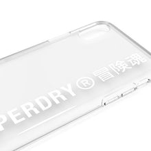 Заредете изображение във визуализатора на галерията – SuperDry Snap iPhone X/Xs Clear Case biały/white 41576 - TopMag
