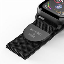 Заредете изображение във визуализатора на галерията – SuperDry Watchband Apple Watch 38/40/41 mm Chainmail czarny/black 41681 - TopMag
