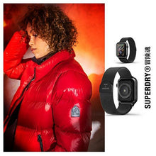 Заредете изображение във визуализатора на галерията – SuperDry Watchband Apple Watch 38/40/41 mm Chainmail czarny/black 41681 - TopMag
