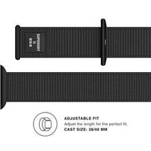 Заредете изображение във визуализатора на галерията – SuperDry Watchband Apple Watch 38/40/41 mm Nylon Weave czarny/black 41673 - TopMag
