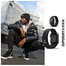 Заредете изображение във визуализатора на галерията – SuperDry Watchband Apple Watch 38/40/41 mm Nylon Weave czarny/black 41673 - TopMag
