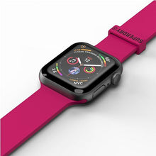 Заредете изображение във визуализатора на галерията – SuperDry Watchband Apple Watch 38/40/41 mm Silicone różowy/pink 41679 - TopMag

