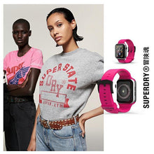 Заредете изображение във визуализатора на галерията – SuperDry Watchband Apple Watch 38/40/41 mm Silicone różowy/pink 41679 - TopMag
